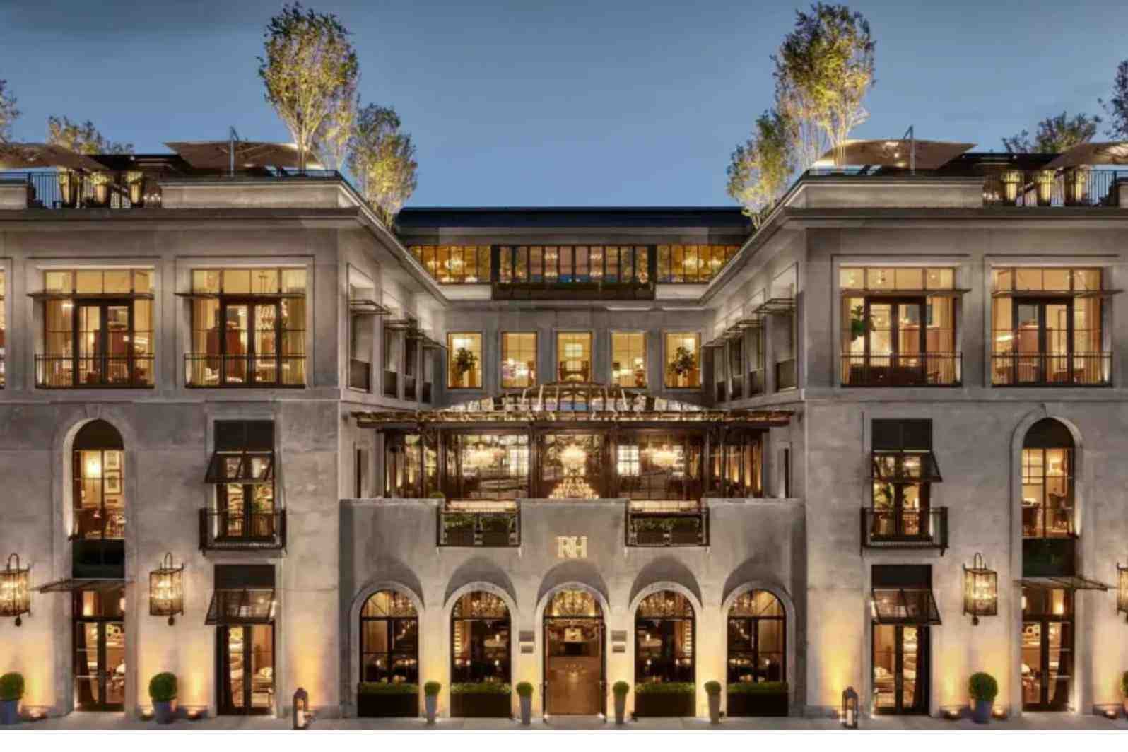 rh courtyard restaurant at rh nashville